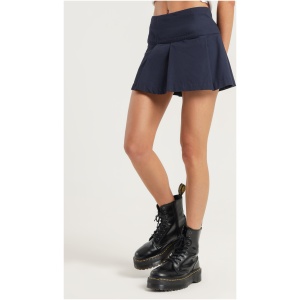 Twill Tennis Skirt in Midnight