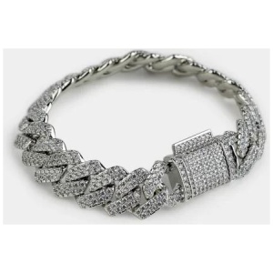 Vendetta Icy Cuban Bracelet 14mm in Gold