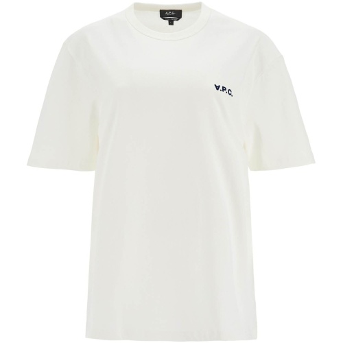 A. P.C. unisex boxy t-shirt in organic cotton white