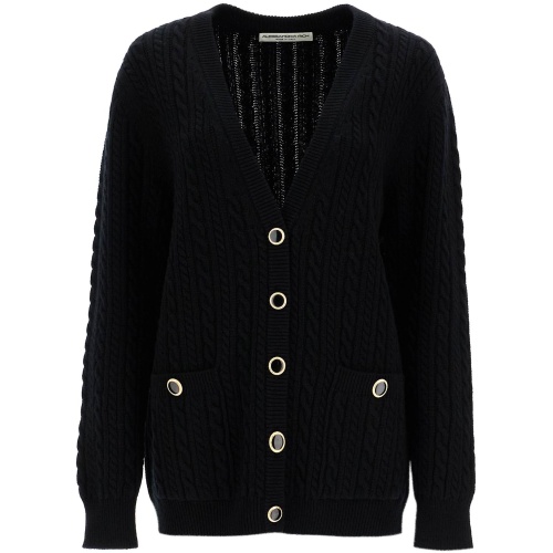 ALESSANDRA RICH oversized wool cardigan