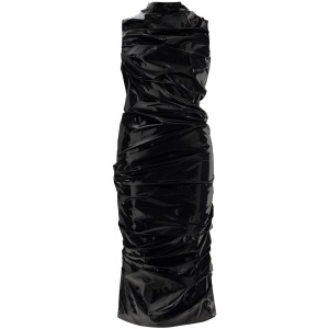 ALEXANDER MCQUEEN laminated jersey dress