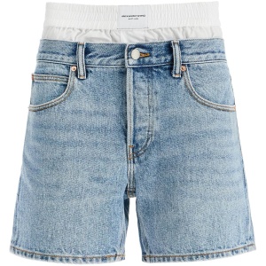 ALEXANDER WANG denim shorts with boxer insert for added