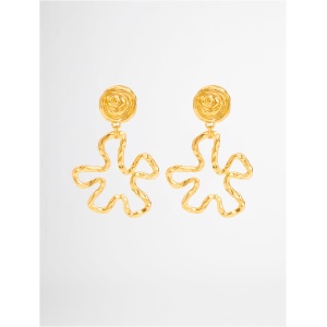 Abstract Floral Earrings Gold SHEIKE