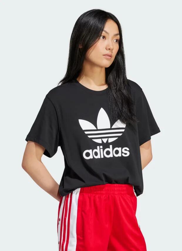 Adidas Original Trefoil Boxy Tee - Womens in Black