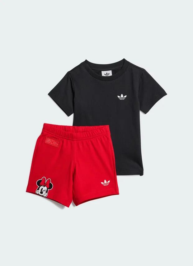 Adidas Originals Disney Minnie Mouse Short Tee Set - Infant in Black