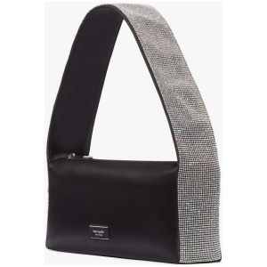 Afterparty Crystal Embellished Satin Shoulder Bag