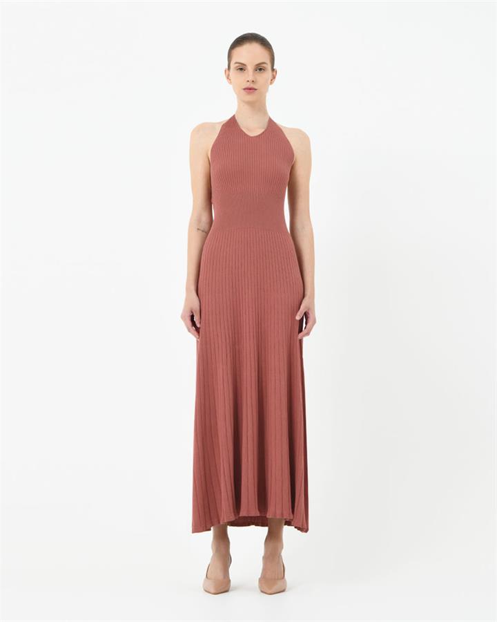 Akaroa Halter Neck Knit Dress