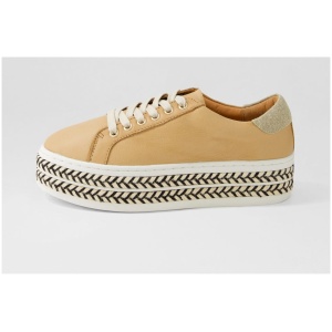 Alfie & Evie Oppose Al Camel Leather Camel Sneakers Womens Shoes Casual Casual Sneakers