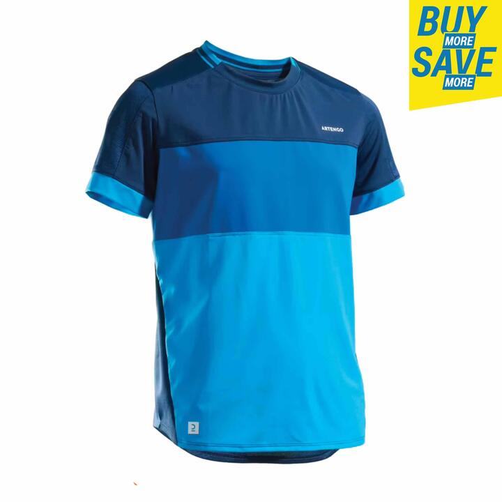 Artengo Boys' Tennis T-shirt Tts500 - Blue | Buy Online With Afterpay & Zip