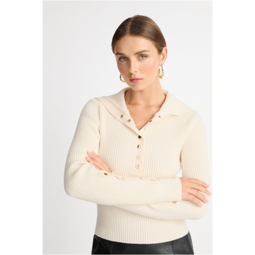 Aspen Knit Jumper Vanilla SHEIKE