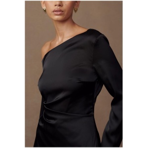 Avery Long Sleeve Maxi Dress - Black