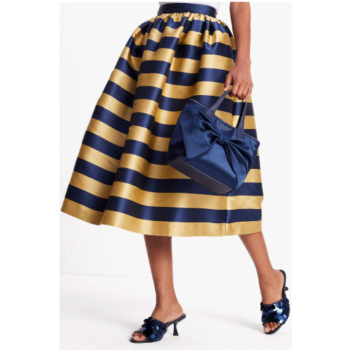 Awning Stripe Midi Skirt