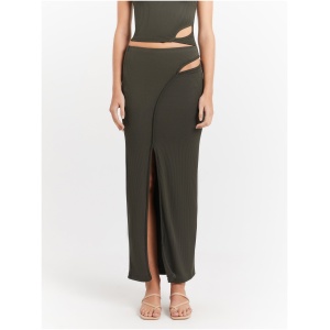 Azari Maxi Skirt in Seaweed