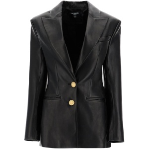 BALMAIN leather blazer jacket