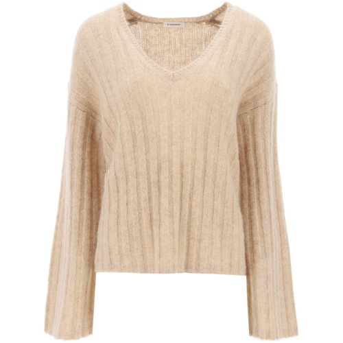 BY MALENE BIRGER cimone sweater in flat-ribbed knit