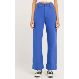 Belle Full Length Chino Pants in Lapis Blue