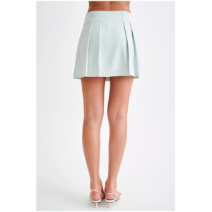 Berkley Suiting Mini Skirt - Pastel Green