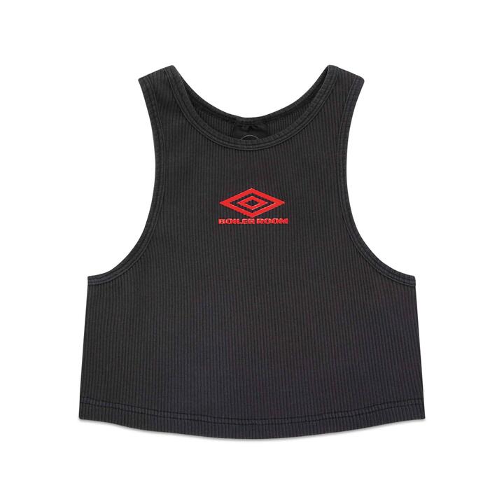 Boiler Room X Umbro Ribbed Vest Top Unisex Size L - Black