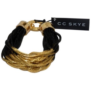 CC Skye Midnight Bracelet in Black/Gold by CC Skye for Women - 1 Pc Bracelet