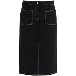 COURREGES denim midi skirt in seven