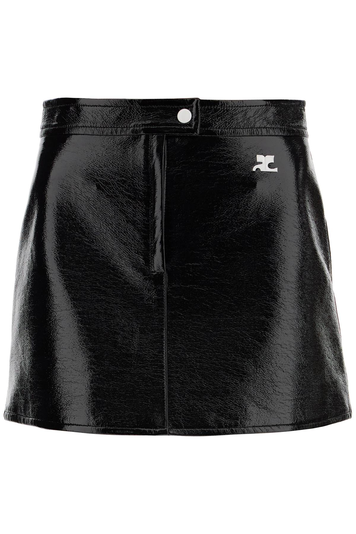 COURREGES re-edition vinyl effect mini skirt