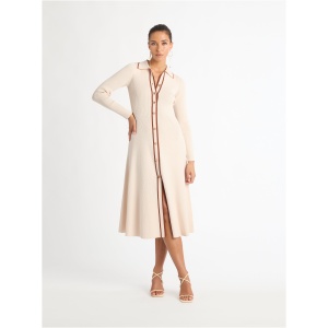 Candice Knit Dress Ecru SHEIKE