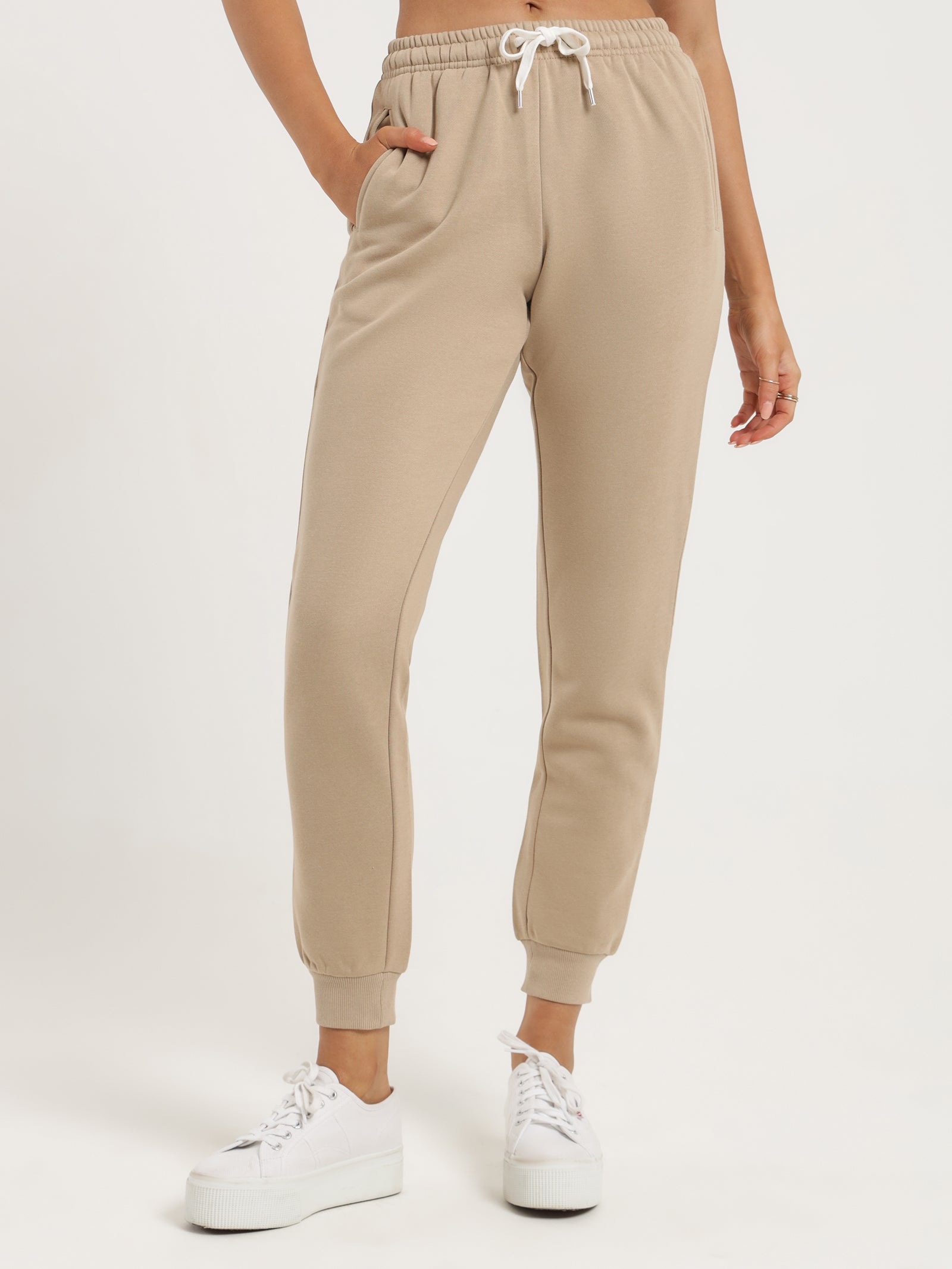 Carter Classic Track Pants in Sepia