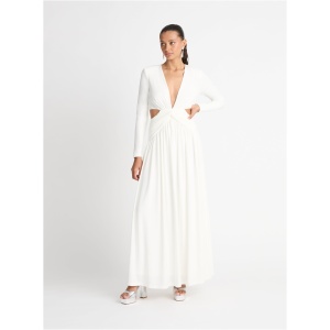 Catalina Maxi Dress Ivory SHEIKE