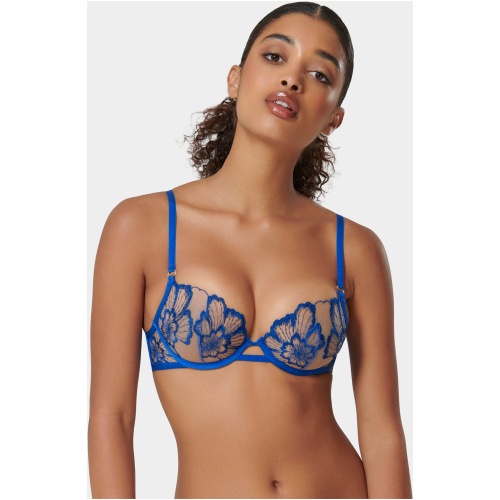 Catalina Wired Bra Egyptian Blue/Sheer - Blue / 8A