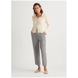 Cerello Linen Blend Ankle Length Pant