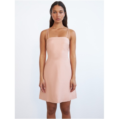 Charlotte Mini Dress In Peach