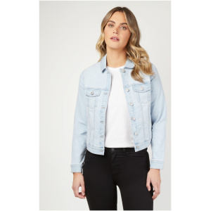 Classic Stretch Denim Jacket Light Blue