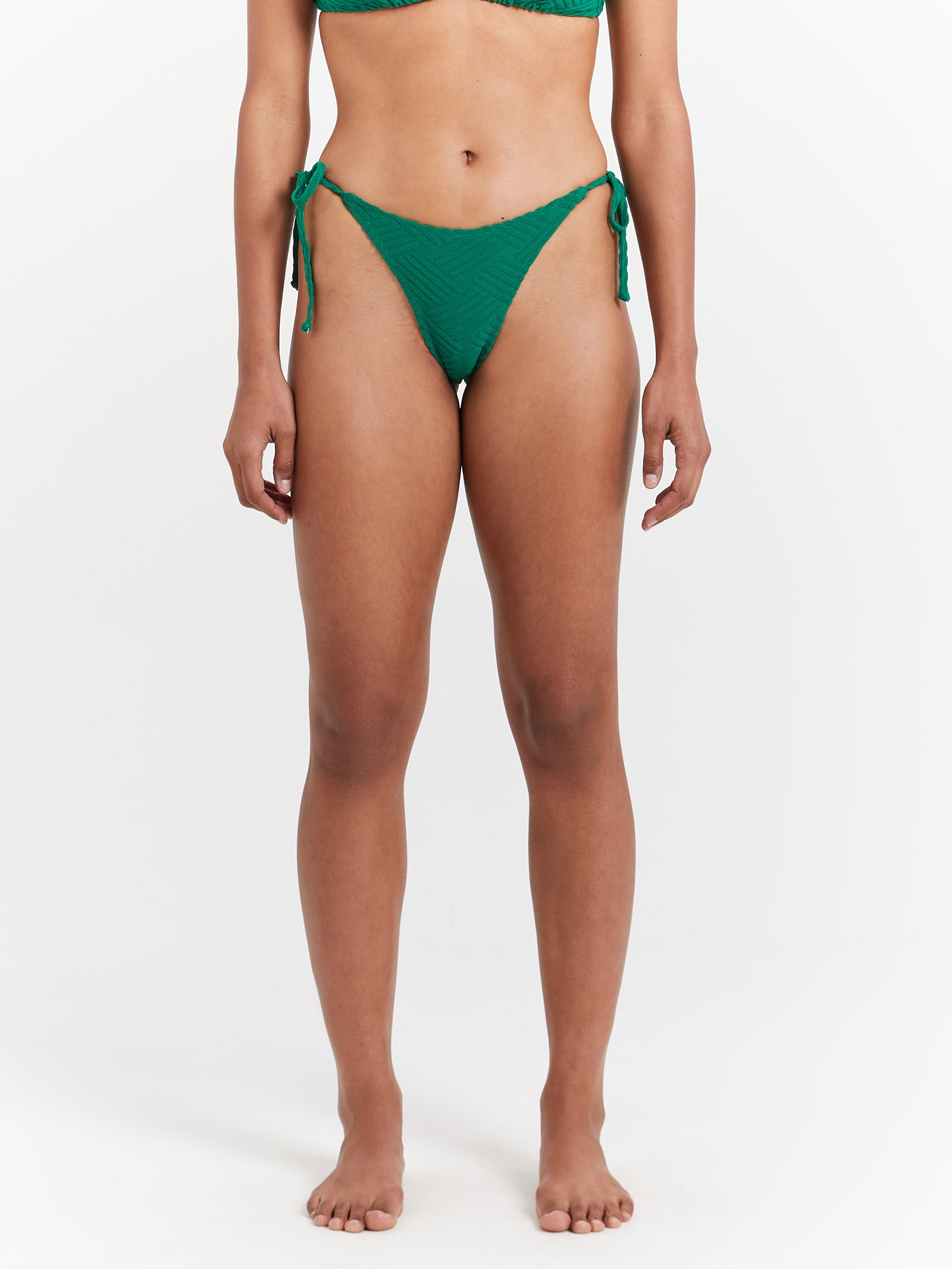 Classic String Bikini Briefs in Emerald