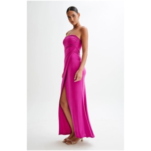 Cosima Slinky Strapless Maxi Dress - Violet