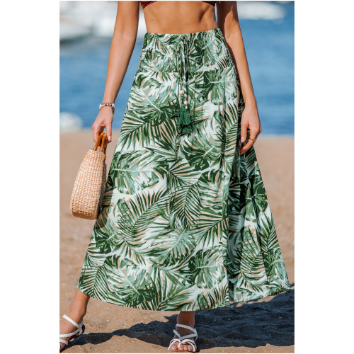 Cupshe Palms in the Wind Tropical Cover-Up Midi Skirt - Green,L