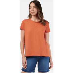 Curve Hem Crew Tee Burnt Orange