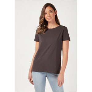 Curve Hem Crew Tee Charcoal