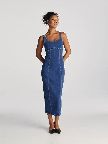 Denim Nights Maxi Dress