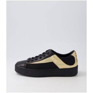 Django & Juliette Lanet Dj Black Gold Glam Multi Black Gold Glam Sneakers Womens Shoes Casual Casual Sneakers