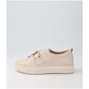 Django & Juliette Yachi Dj Latte Vanilla Sole Patent Leather Latte Vanilla Sole Sneakers Womens Shoes Casual Casual Sneakers