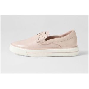 Django & Juliette Yinnit Dj Dusty Pink White Leather Dusty Pink White Sneakers Womens Shoes Casual Casual Sneakers