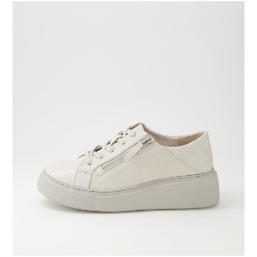 Django & Juliette Yurke Dj Ivory Misty Sole Leather Ivory Misty Sole Sneakers Womens Shoes Casual Casual Sneakers