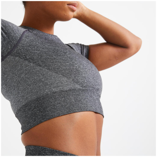 Domyos Seamless Short-sleeved Cropped Fitness T-shirt | Buy Online With Afterpay & Zip