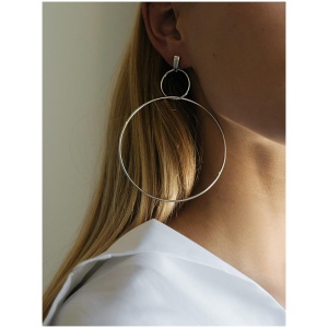 Double Drop Hoop Earrings