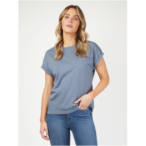 Drop Shoulder Tee Dust Blue