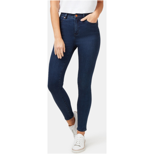 Eco Soft High Waisted Skinny 7/8 Jeans Dark Indigo