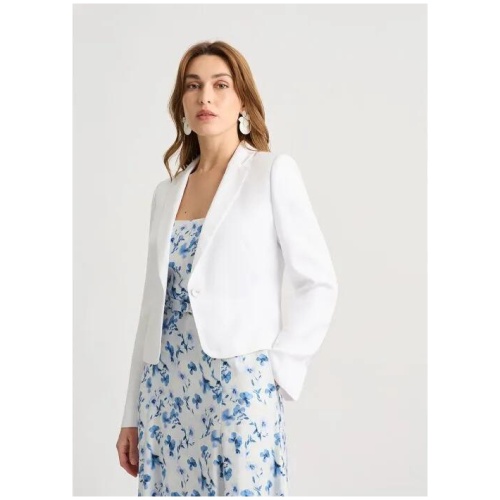 Edgar Linen Blend Crop Jacket