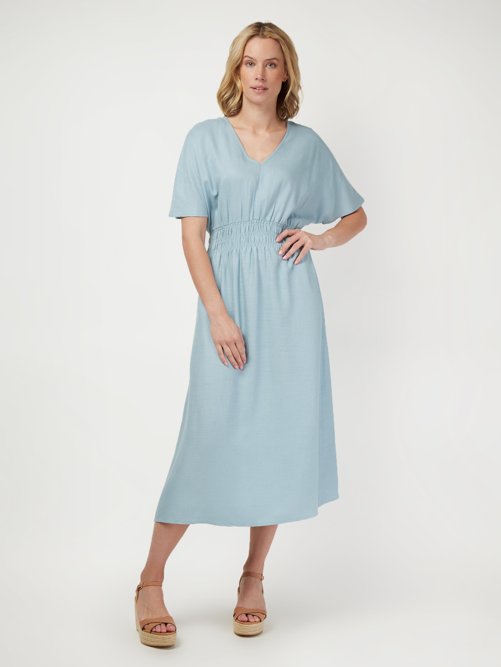 Edwina Midi Dress Teal