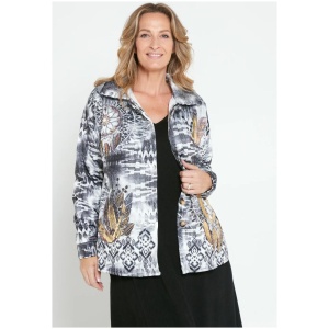 Elaine Quilted Jacket - Nero Gold Dream Catcher - L