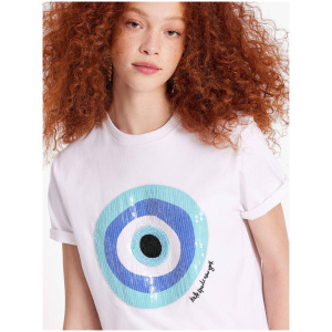 Embellished Evil Eye Tee